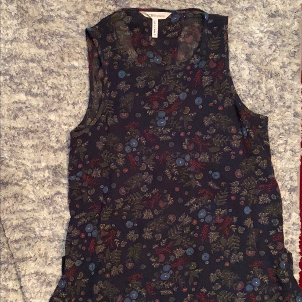 Bang floral tank